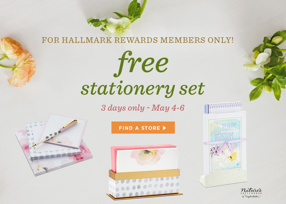 Free Stationery Set 3 days only ~ May 4-6