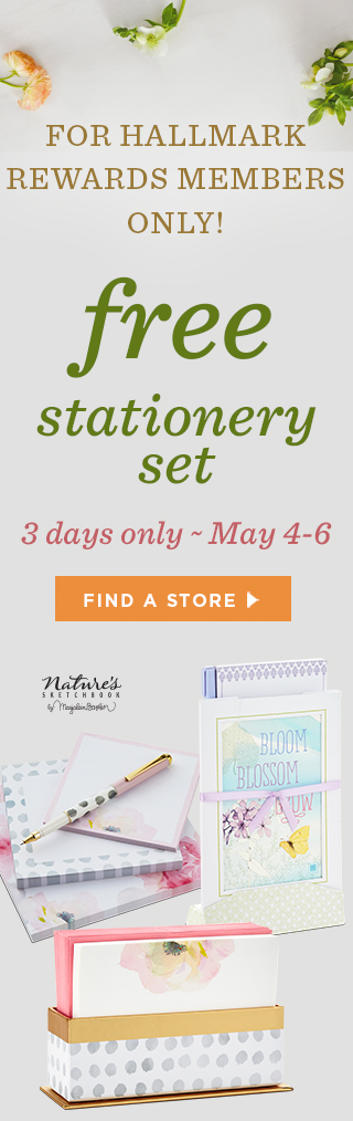 Free Stationery Set 3 days only ~ May 4-6