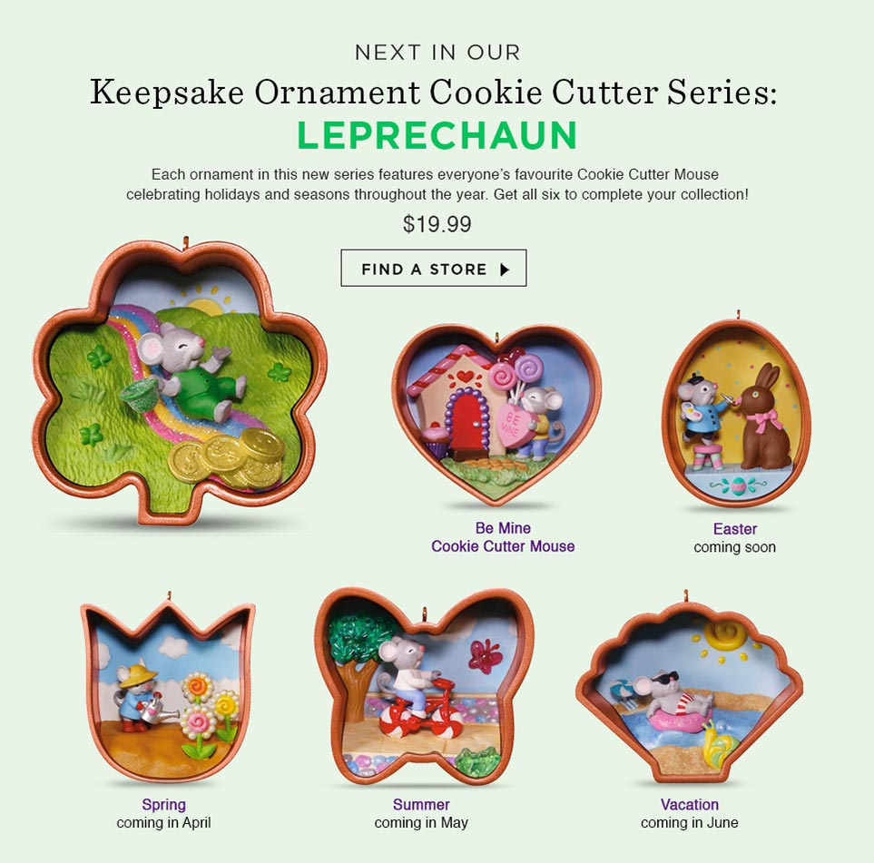 Leprechaun Cookie Cutter Ornament Series