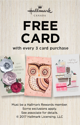 Free Card with every 3 card purchase