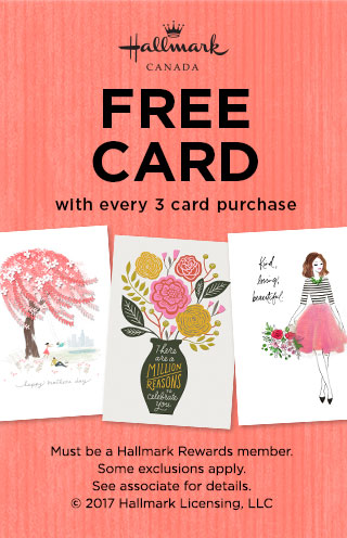 Free Card with every 3 card purchase